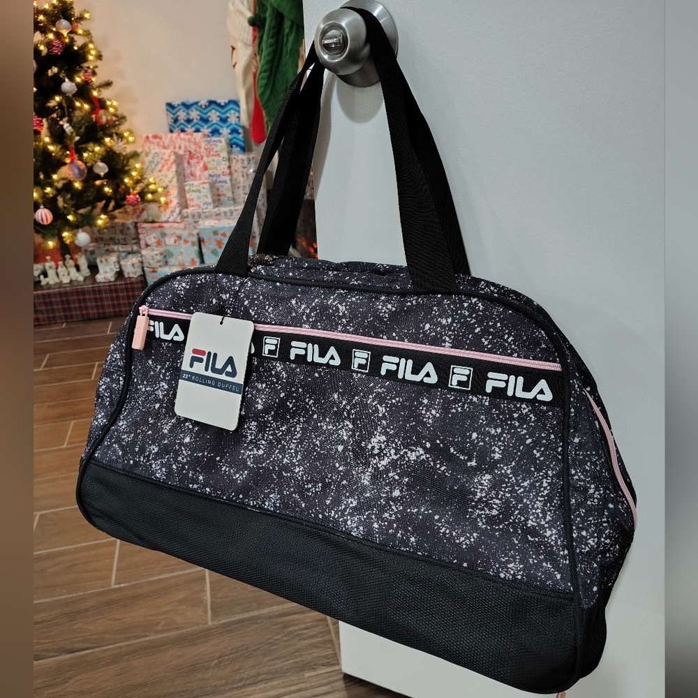 Fila 22" Carry On Rolling Duffle Bag Travel Vacation Fly